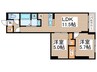 仮）江戸川区江戸川5丁目PJ 2LDKの間取り