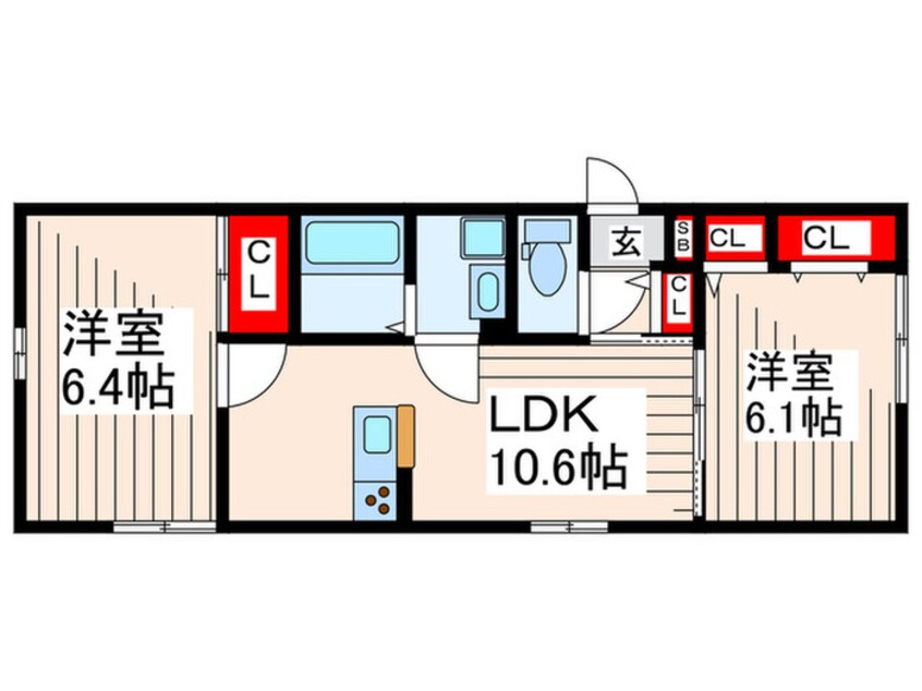 間取図 グラナーデ江戸川Ａ