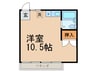 グリ－ンハイム 1Rの間取り
