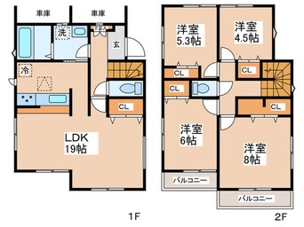 間取図 Kolet青梅畑中