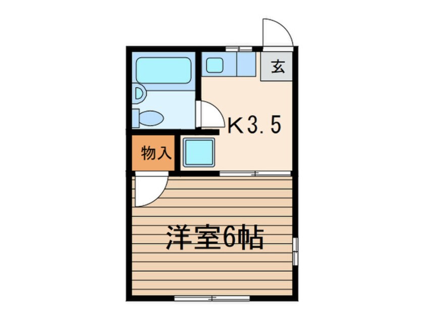 間取図 グリ－ンハウス中溝