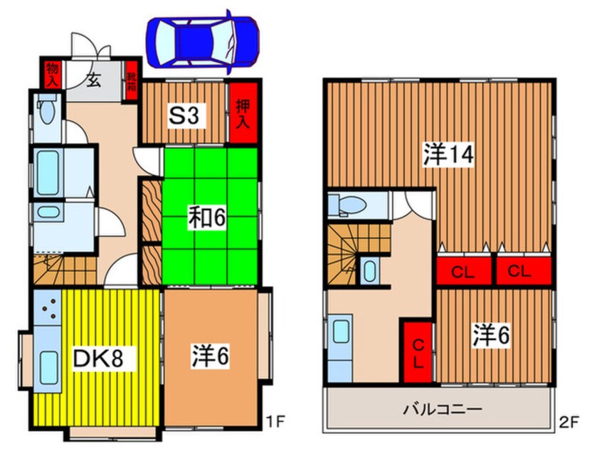 間取図 前地1丁目戸建