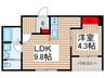 仮)ﾘｰﾌﾞﾙﾌｧｲﾝ新座大和田２号棟 1LDKの間取り