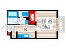メルベ－ユ２号棟 1Kの間取り