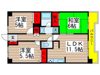 間取図 ファインビュー千葉