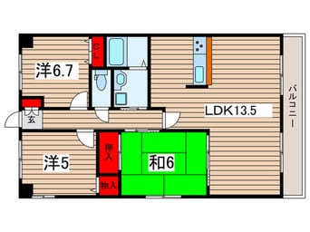 間取図 ファインビュー千葉