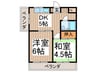 福永マンション 2DKの間取り