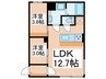 trias184 2LDKの間取り