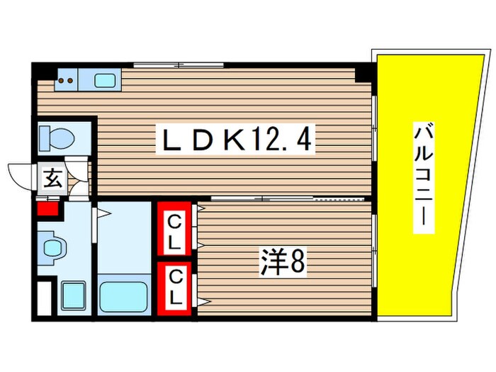 間取り図 メイ　アジュール登戸