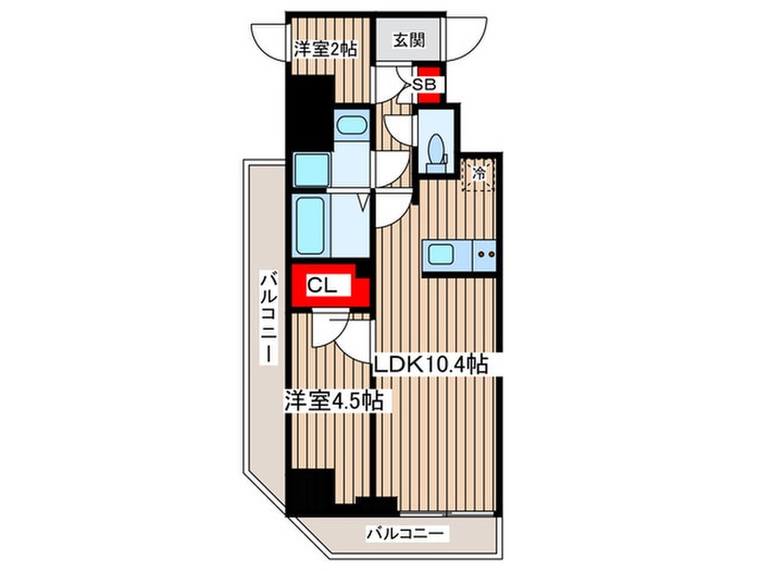 間取り図 シーズンフラッツ住吉