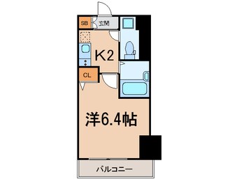 間取図 エスコ－ト麻布十番Ⅱ