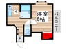 メゾングレシア 1Kの間取り