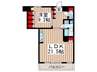THE TOKYO TOWERS MID TOWER(9F) 1LDKの間取り