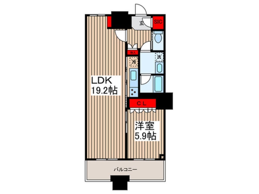 間取図 THE TOKYO TOWERS MID TOWER(9F)