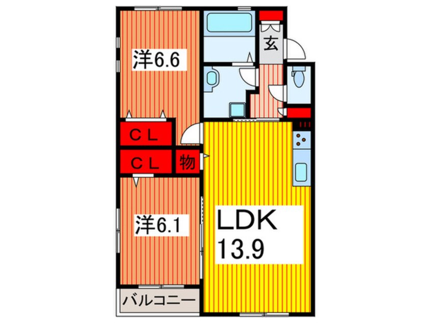 間取図 西大宮ガーデンヒルズⅡ