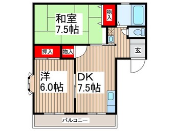 間取図 キャロットフィールドA