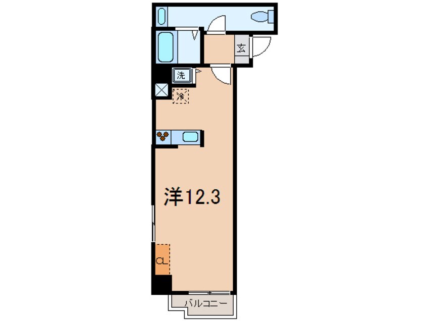 間取図 アムス四谷三丁目