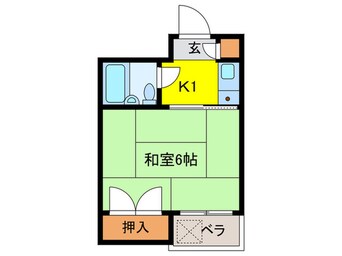 間取図 カシータデ中台