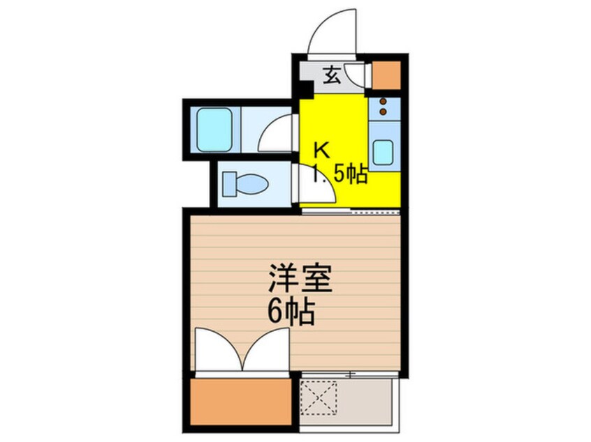 間取図 カシータデ中台