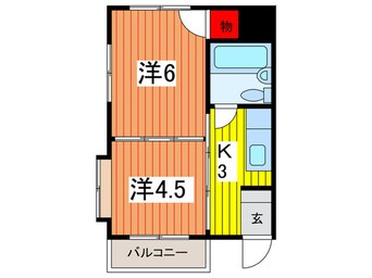 間取図 シャトー矢田