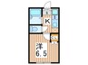 プロスパ 1Kの間取り