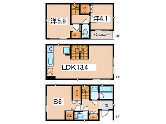 間取図 Kolet長後3