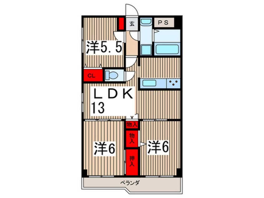 間取図 高倉マンション