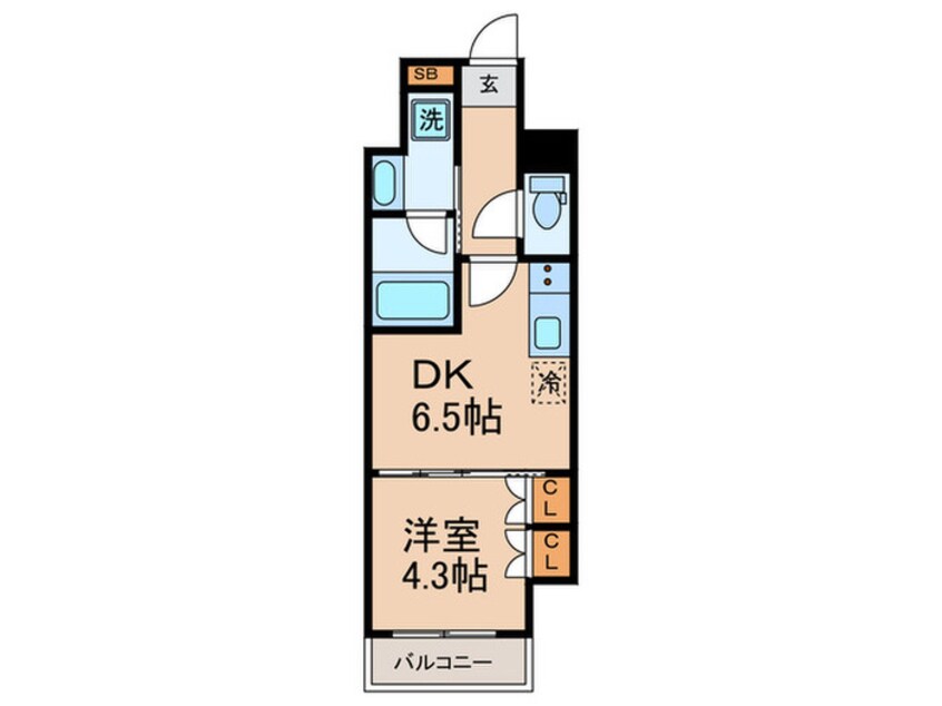 間取図 ザ・パークハビオ東長崎