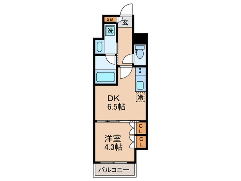 間取図 ザ・パークハビオ東長崎