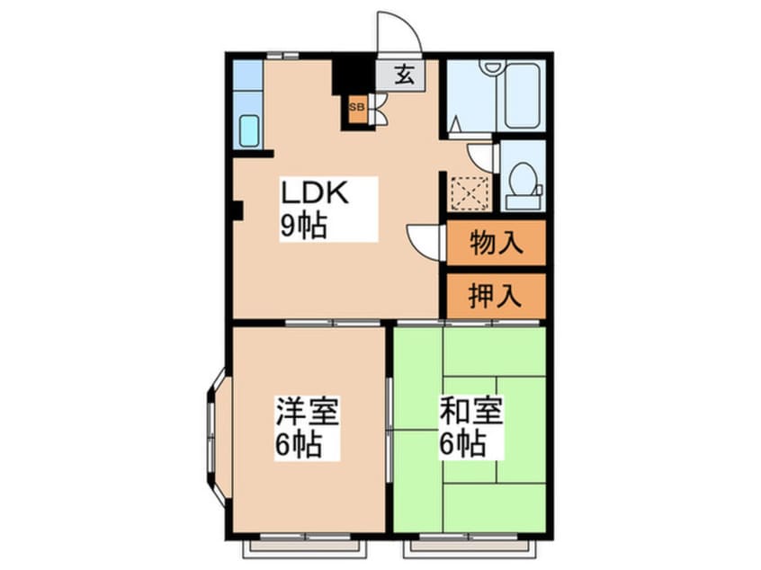 間取図 アソルティ宝町