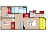 仮）Le Lien 2LDKの間取り