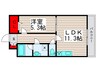 Pierre Marumite Ⅰ 1LDKの間取り