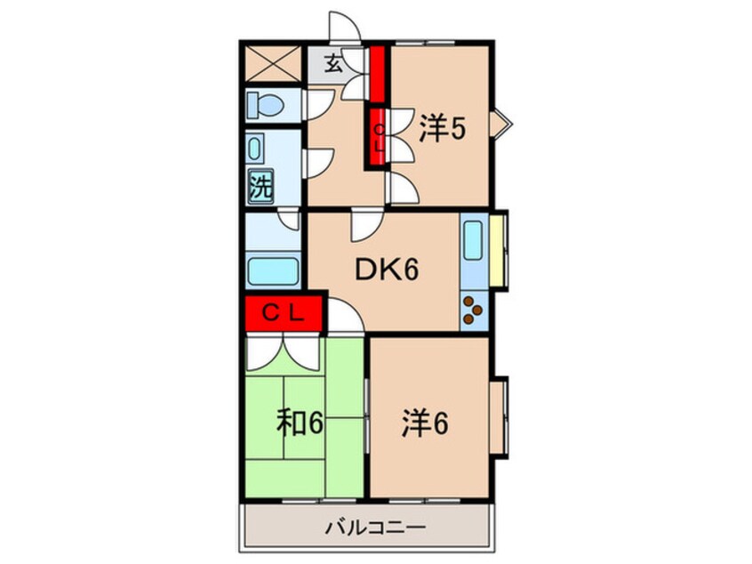 間取図 ミヤビヒルズ大泉学園Ａ