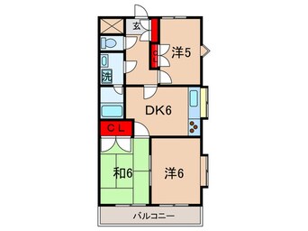 間取図 ミヤビヒルズ大泉学園Ａ