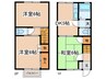 シャト－津田ⅡＢ棟 3DKの間取り