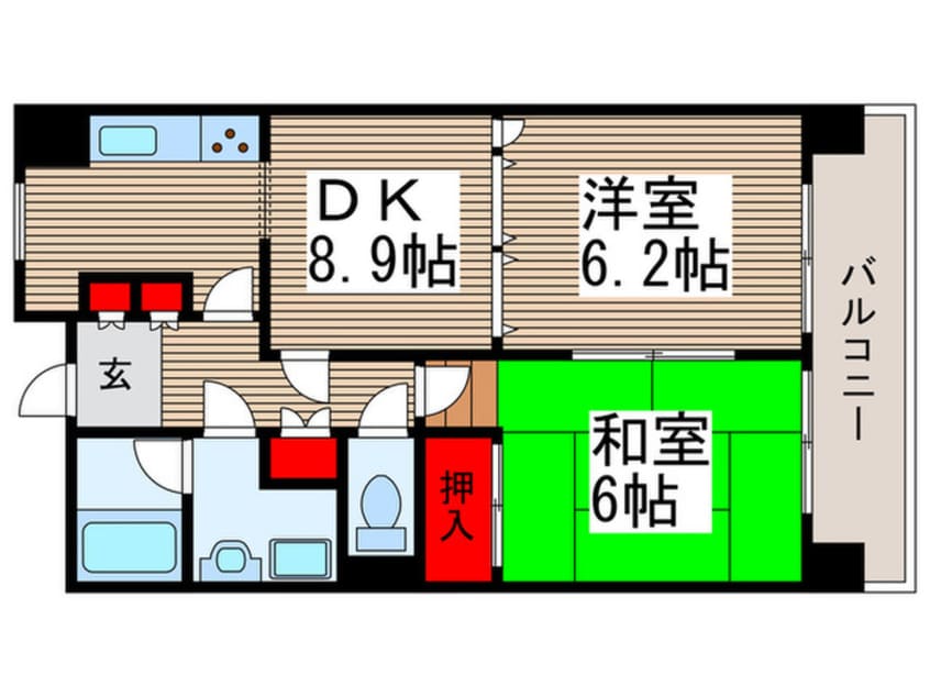 間取図 エスポワ－ル東所沢
