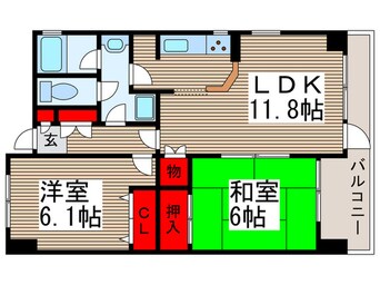 間取図 エスポワ－ル東所沢