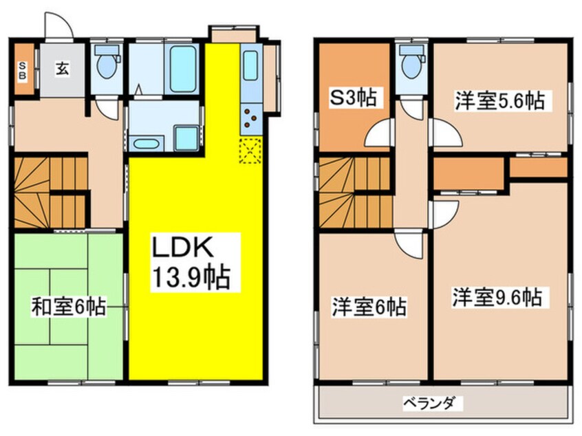 間取図 上北沢四丁目貸家