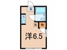 Dハイツ 1Rの間取り