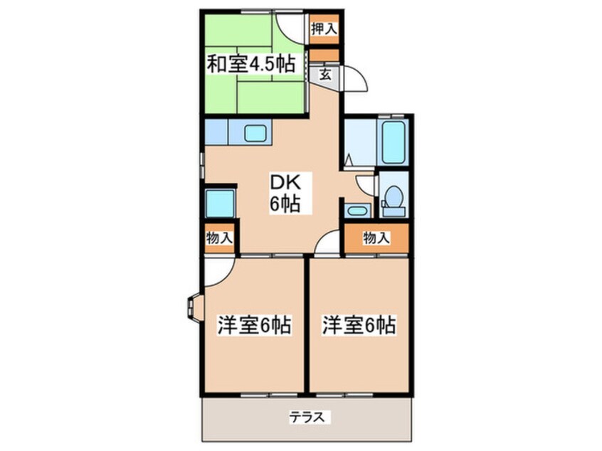 間取図 ドミール恋ヶ窪A棟