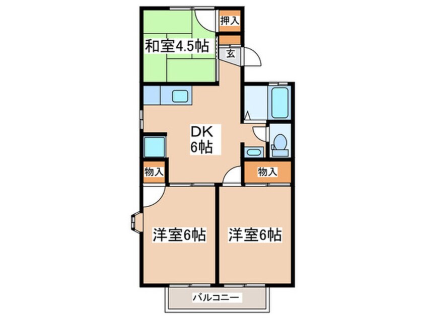 間取図 ドミール恋ヶ窪A棟