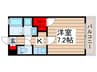 メディオ西白井 1Kの間取り