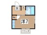 マリンハイツ 1Rの間取り