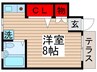 シャルム南行徳Ｃ 1Rの間取り