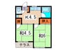 みたけ台レジデンス 2Kの間取り