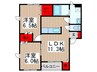 ボンヌメゾン 2LDKの間取り