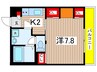リブリ・Ｔｒｅ　Ｖｉｔａ 1Kの間取り