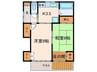 第３安田荘 2Kの間取り