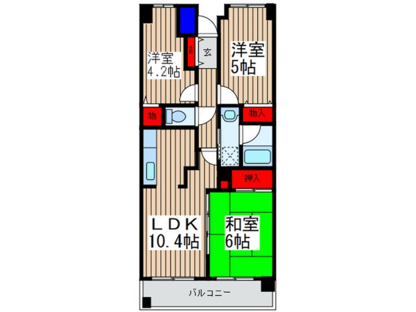 間取図 コンブリオⅡ