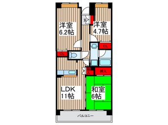 間取図 コンブリオⅡ